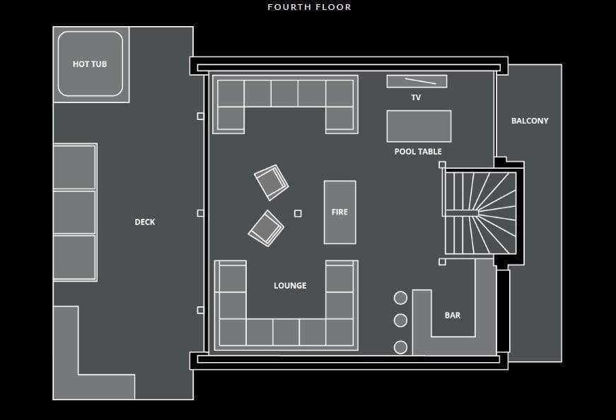 Lodge Des Nants, Morzine floorplan - The Chalet Edit