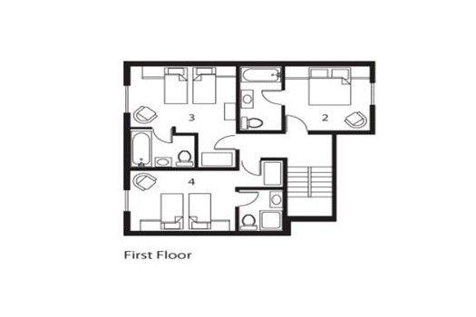 Chalet Davos, Val d'Isere floorplan - The Chalet Edit