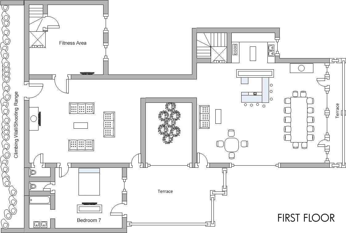Chalet Husky, Val D'isere floorplan - The Chalet Edit