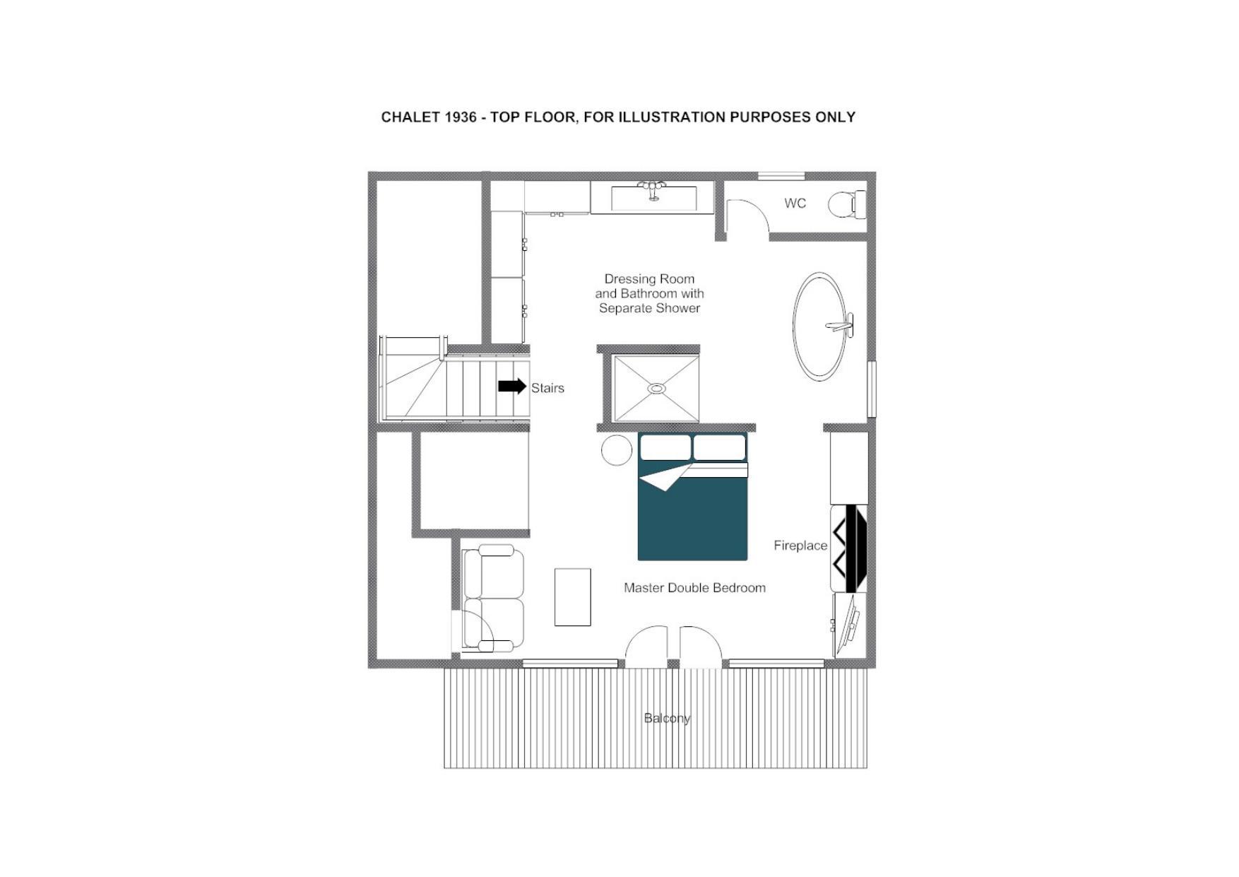 Chalet 1936, Verbier floorplan - The Chalet Edit