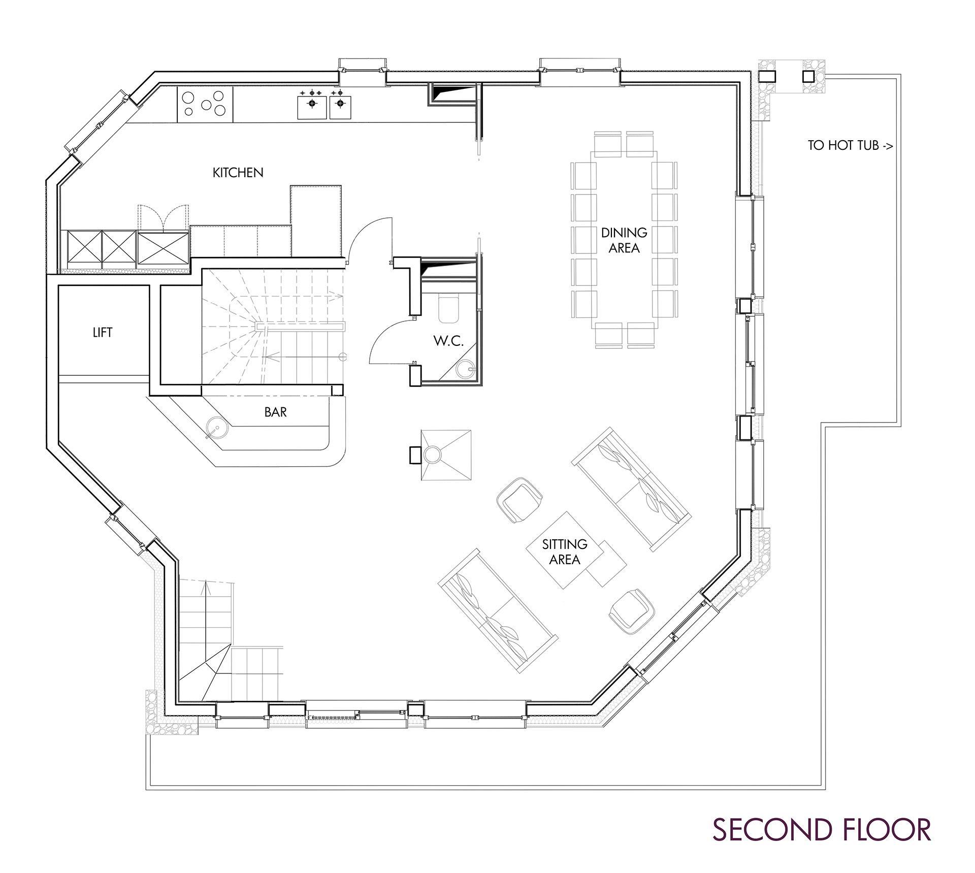 Chalet Machapuchare, Val d’Isere floorplan - The Chalet Edit