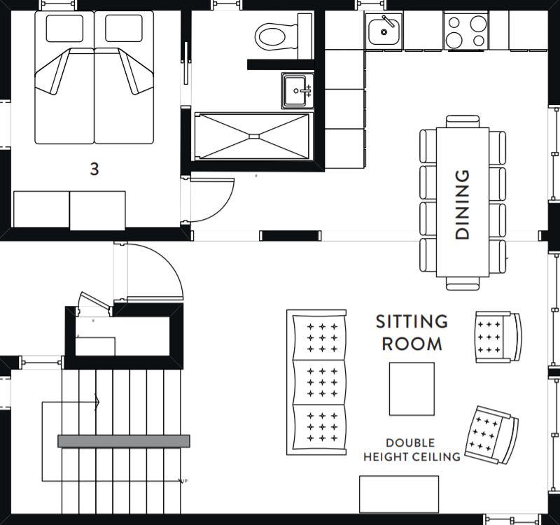 Chalet Le Koissou, Meribel Village floorplan - The Chalet Edit