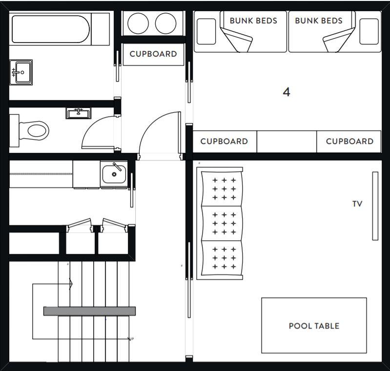 Chalet Le Koissou, Meribel Village floorplan - The Chalet Edit
