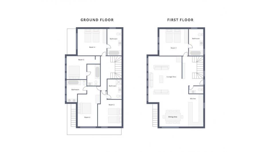 Chalet Pasarale, Meribel floorplan - The Chalet Edit