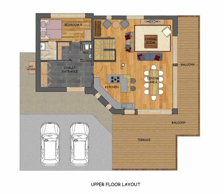 Eco Lodge, Chamonix floorplan - The Chalet Edit
