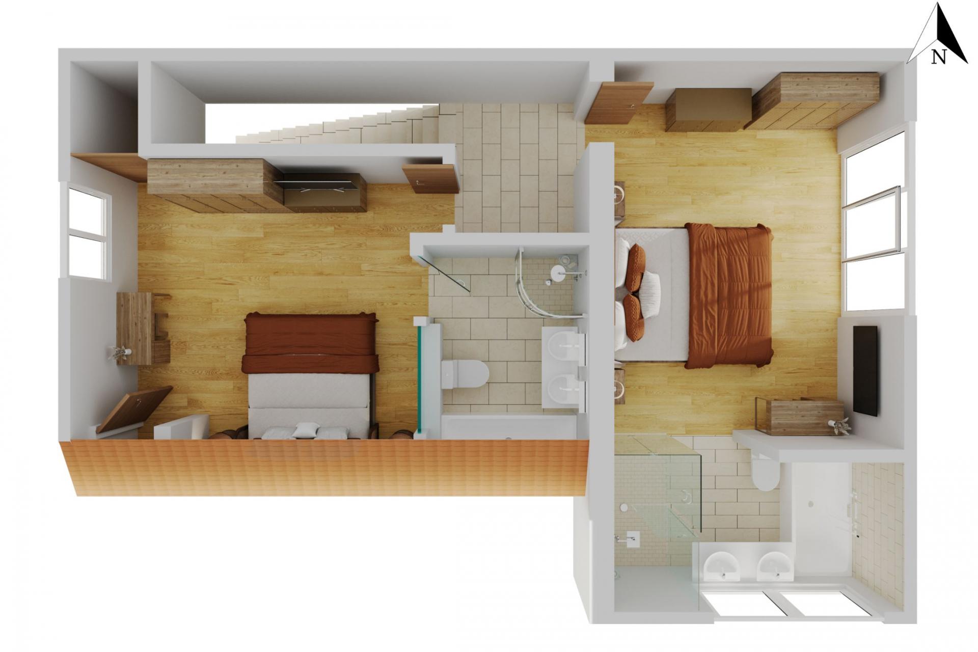Chalet Narnia, St Anton floorplan - The Chalet Edit