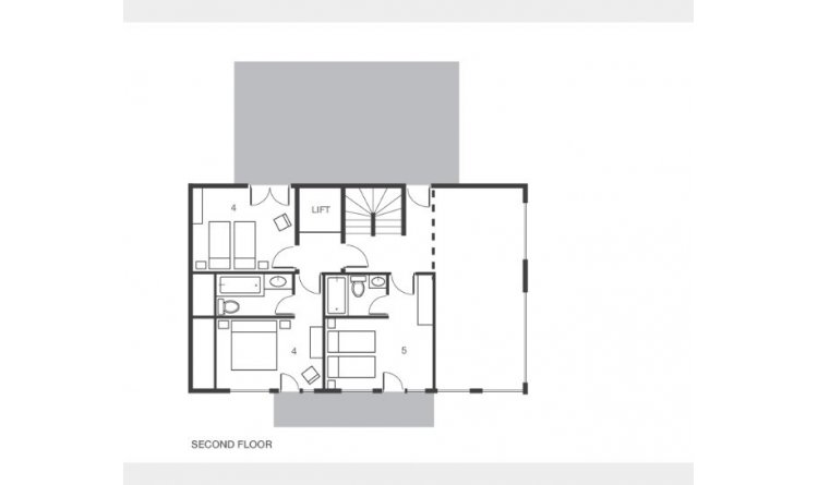 Bellacima Lodge, Meribel floorplan - The Chalet Edit