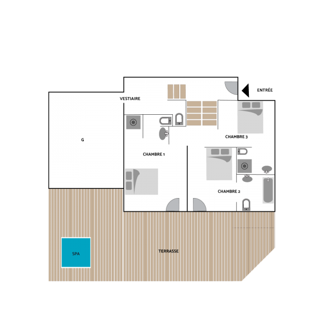 Chalet Granit, Chamonix floorplan - The Chalet Edit