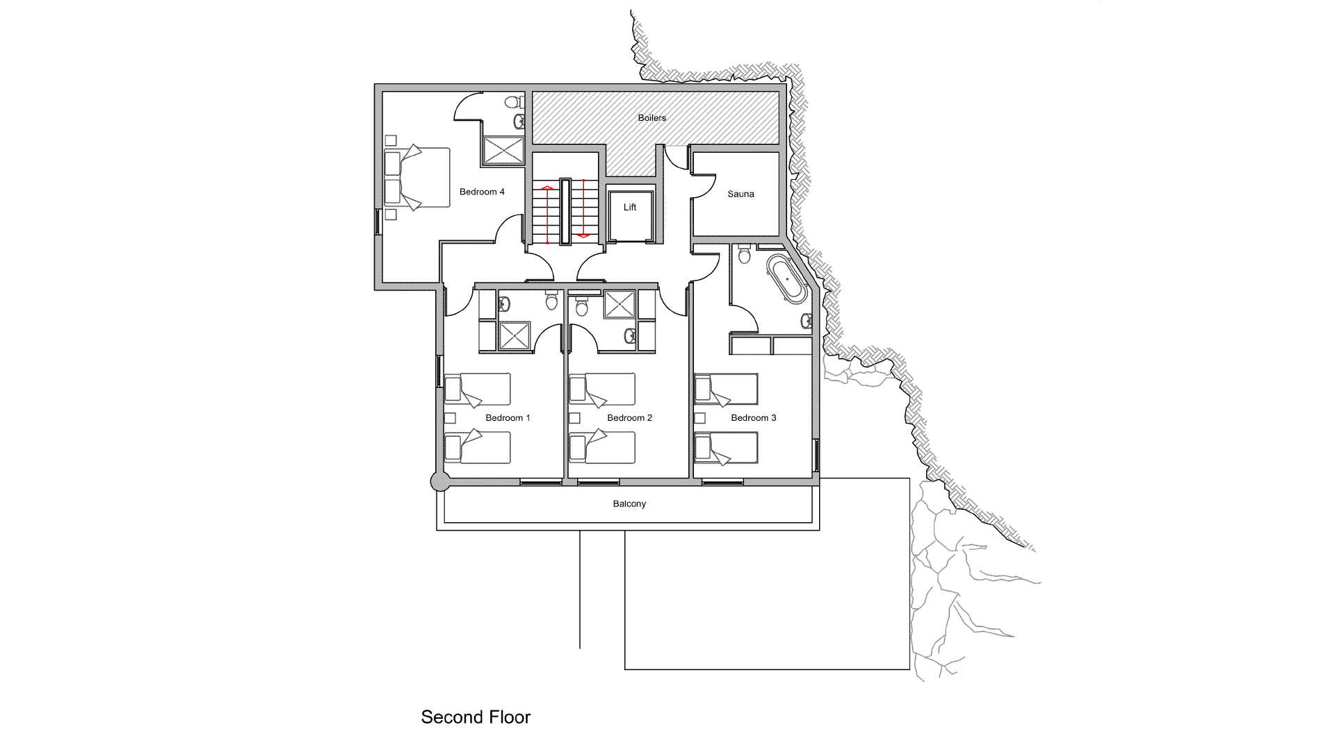 Chalet Marigold, Sainte Foy floorplan - The Chalet Edit