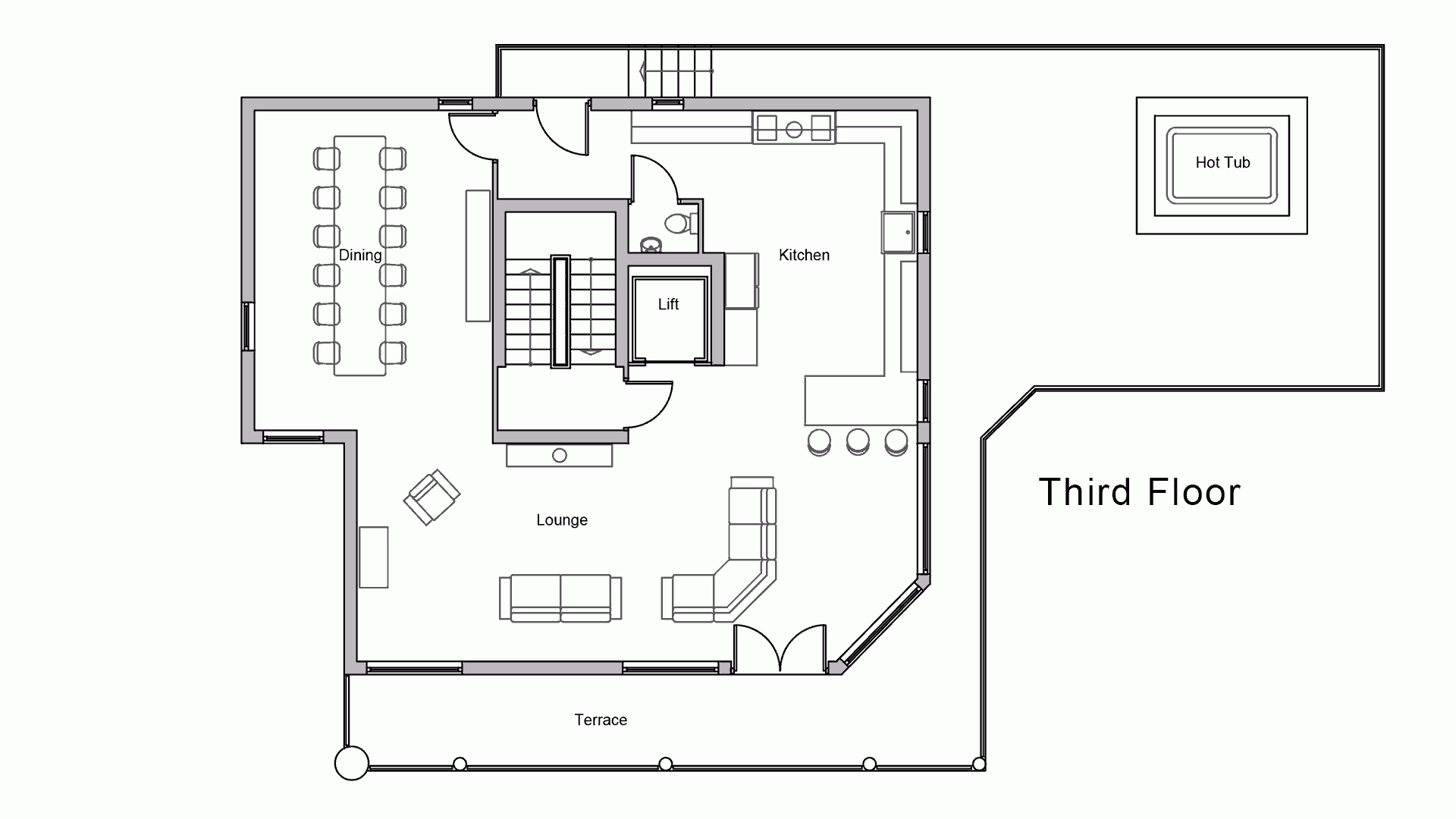 Chalet Marigold, Sainte Foy floorplan - The Chalet Edit