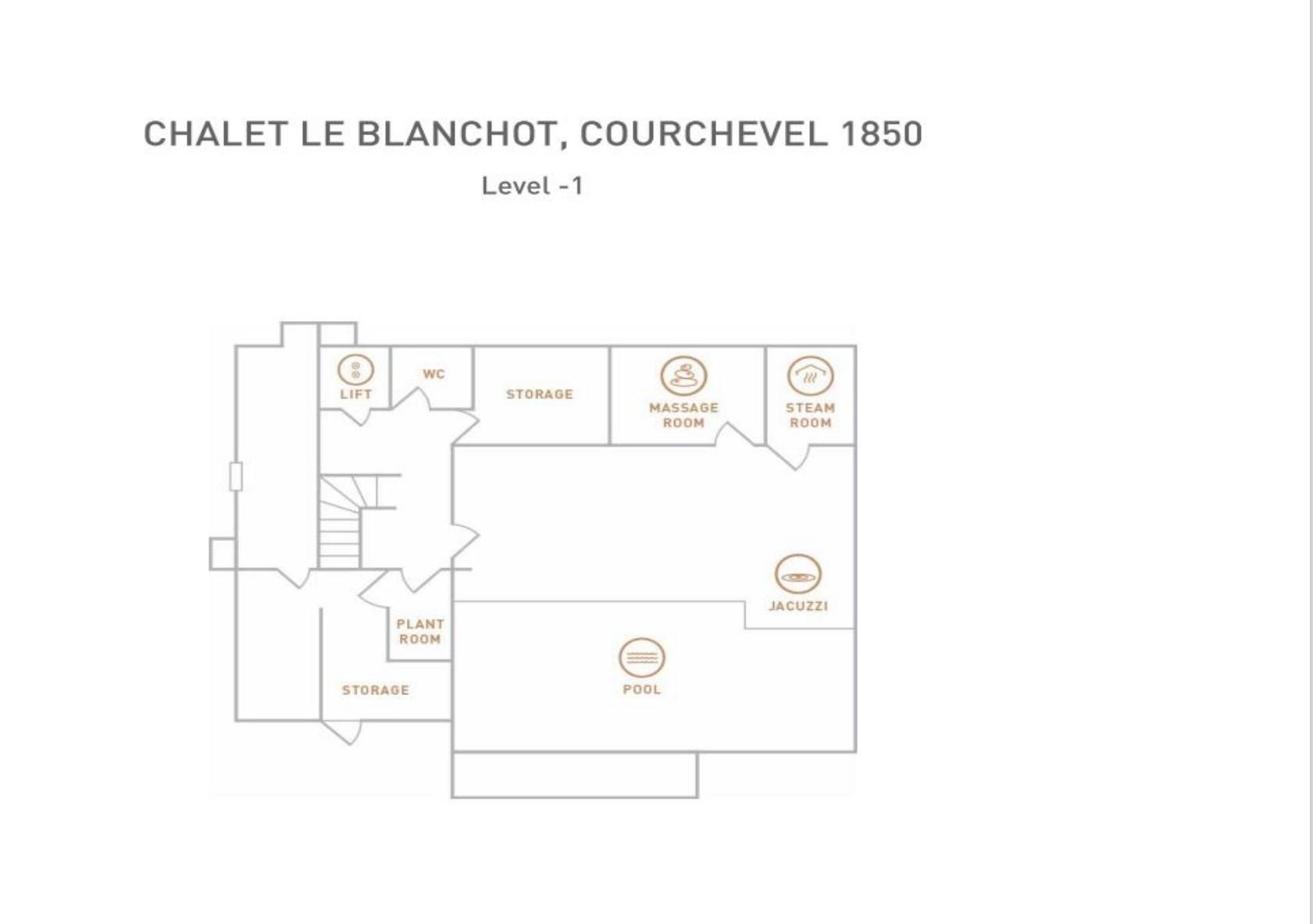 Chalet Le Blanchot, Courchevel 1850 floorplan - The Chalet Edit