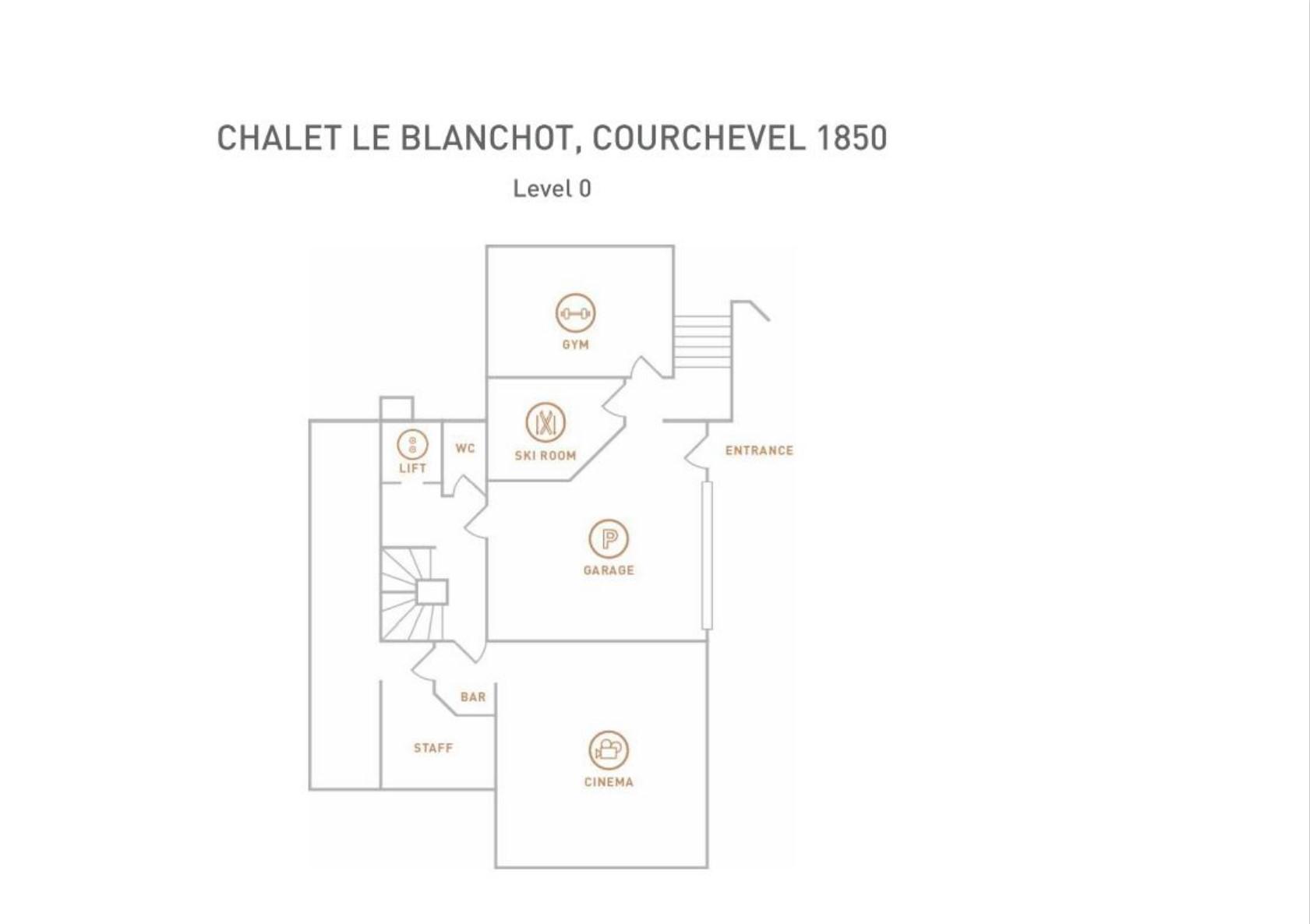 Chalet Le Blanchot, Courchevel 1850 floorplan - The Chalet Edit