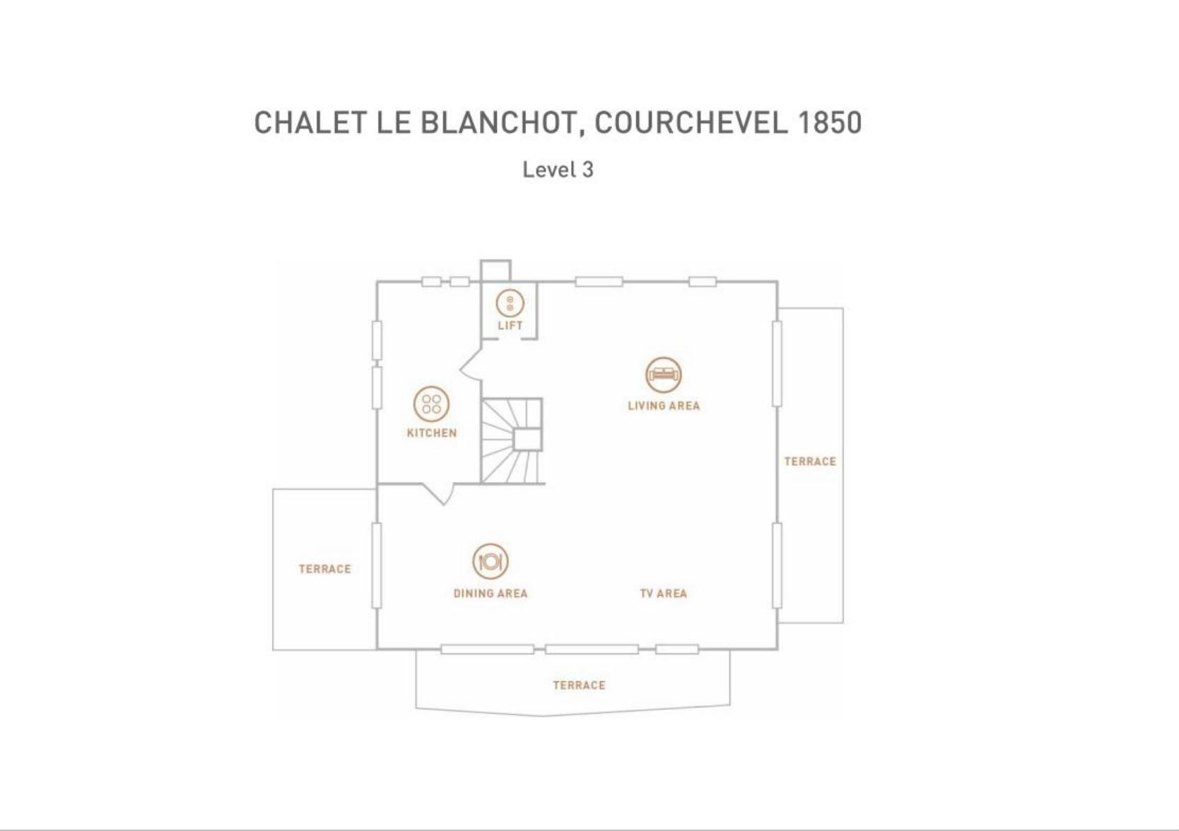 Chalet Le Blanchot, Courchevel 1850 floorplan - The Chalet Edit