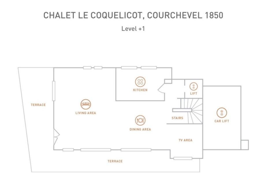 Chalet Coquelicot, Courchevel floorplan - The Chalet Edit