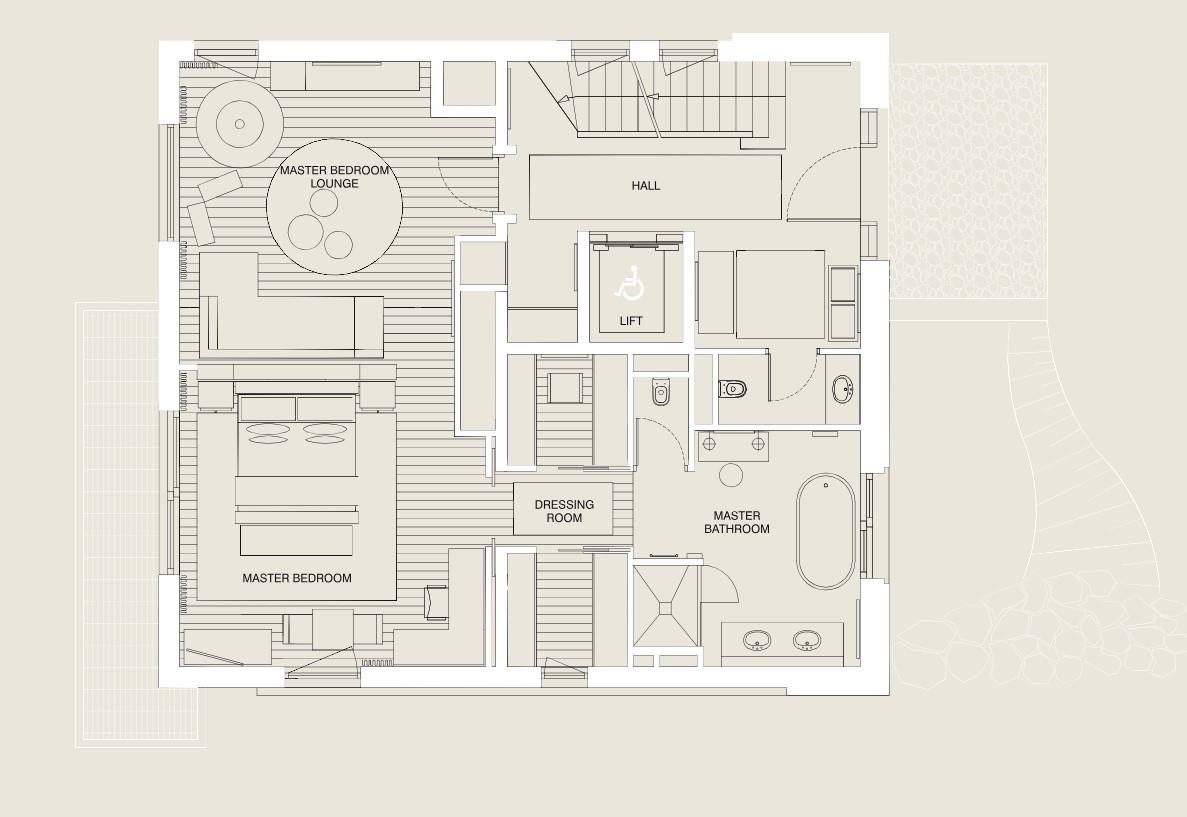 Le Petit Palais, Courchevel 1850 floorplan - The Chalet Edit