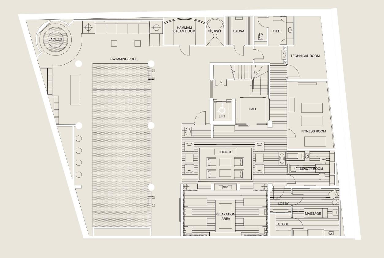 Le Petit Palais, Courchevel 1850 floorplan - The Chalet Edit
