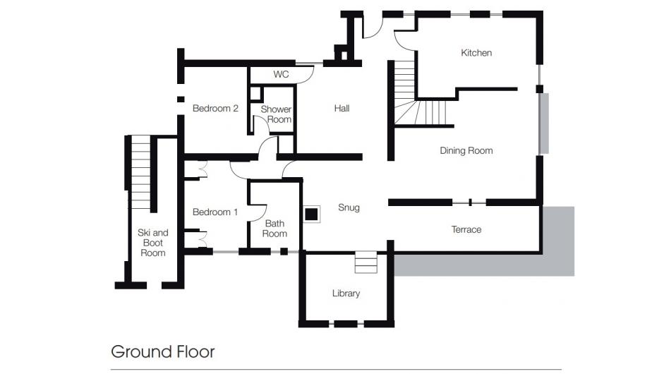 Chalet Floralie, St Martin De Belleville floorplan - The Chalet Edit