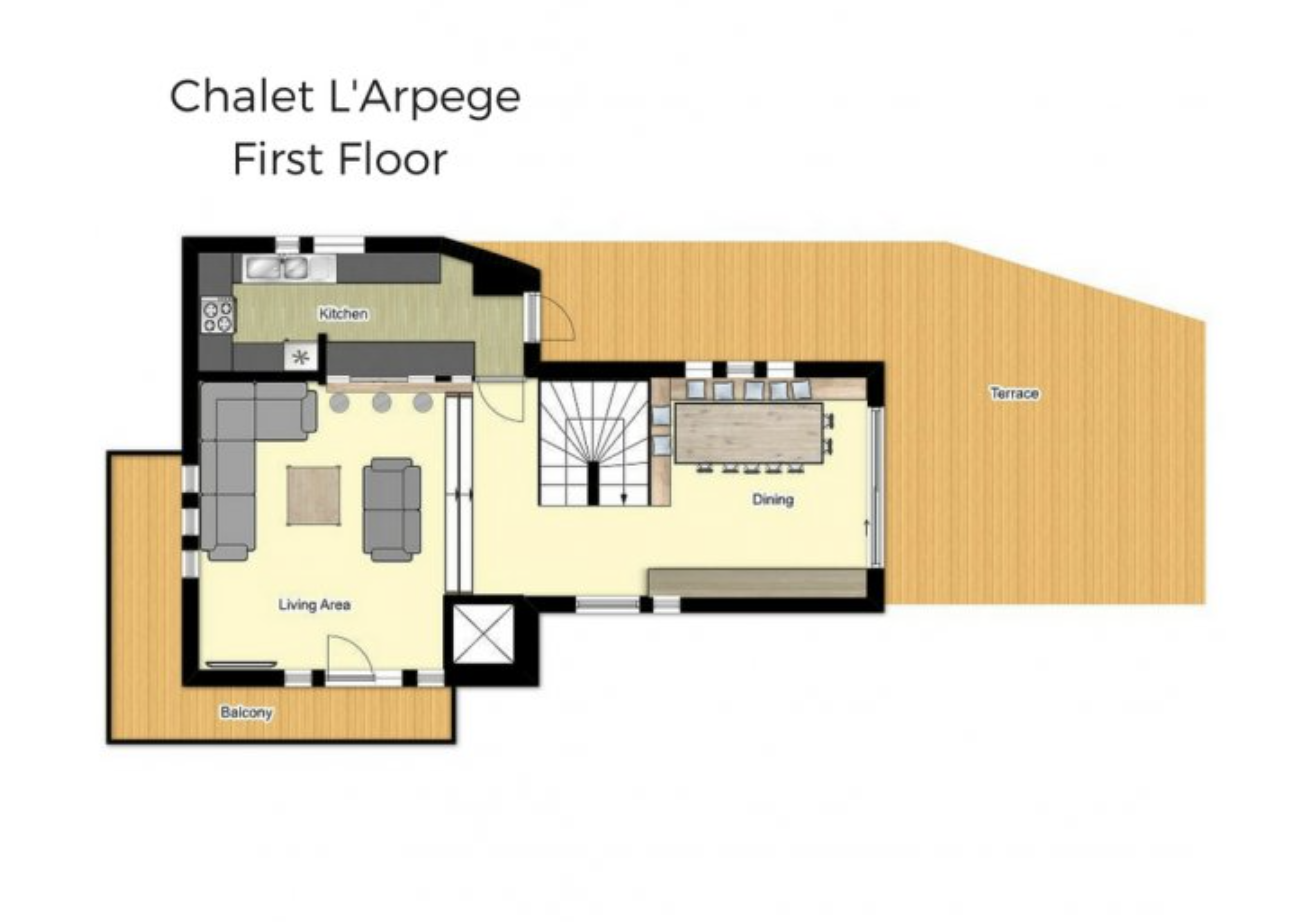 Chalet L'Arpege, Meribel floorplan - The Chalet Edit
