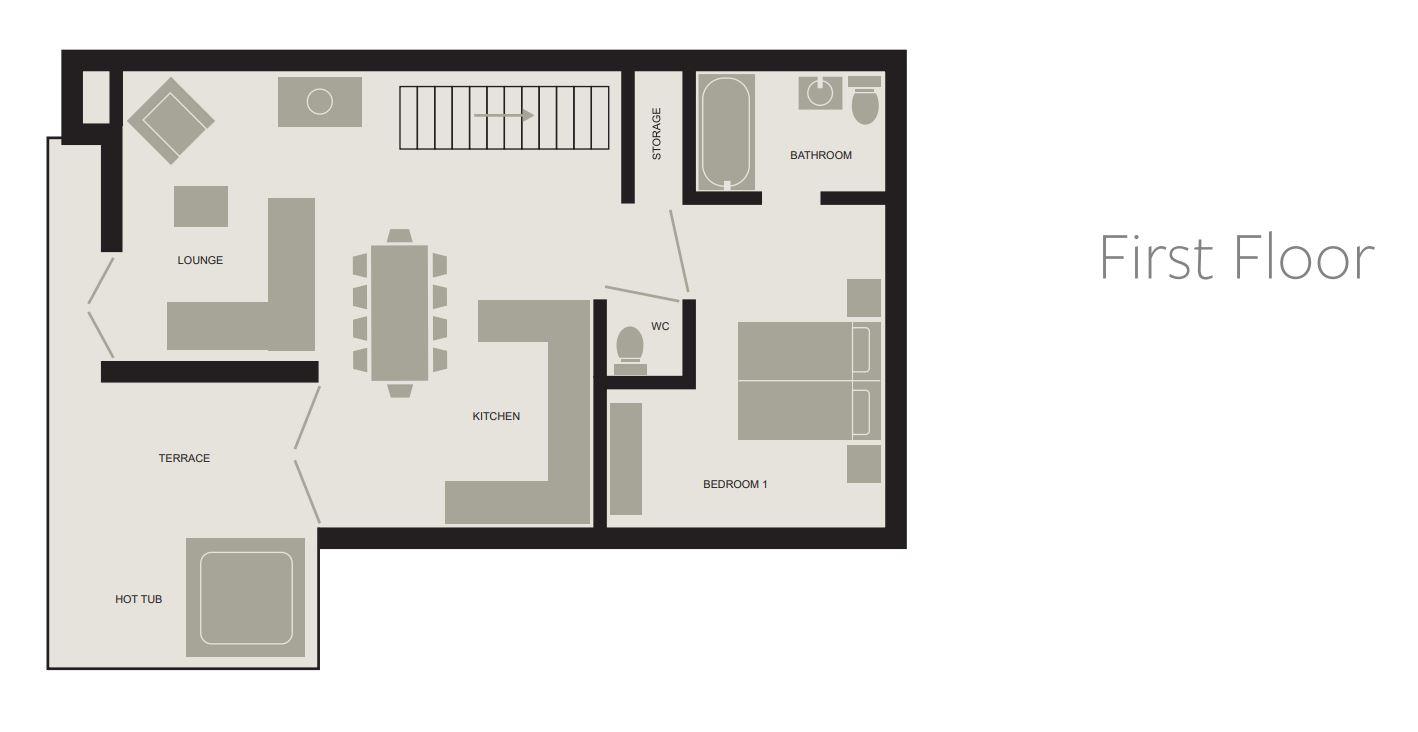 Chalet Aralia, St Martin De Belleville floorplan - The Chalet Edit