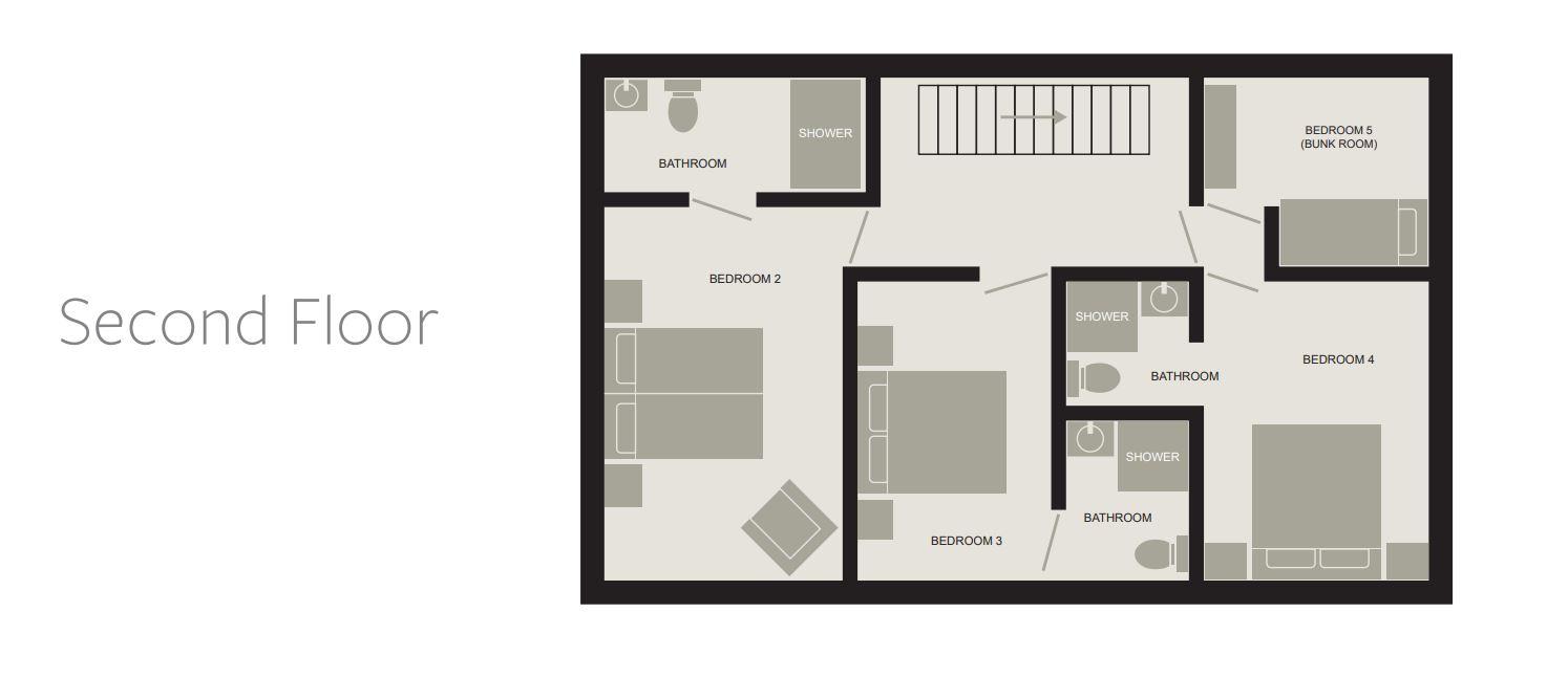 Chalet Aralia, St Martin De Belleville floorplan - The Chalet Edit