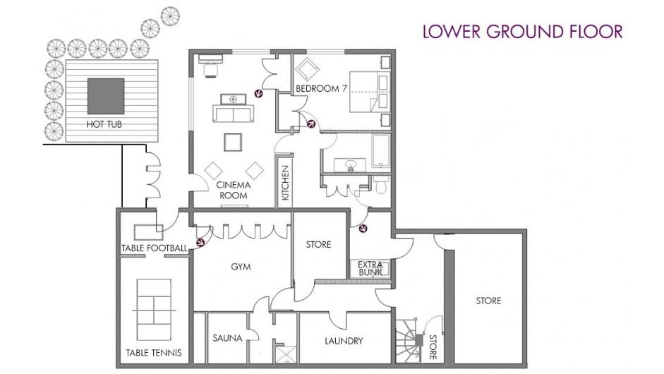 Chalet Foinbois, Meribel Village floorplan - The Chalet Edit