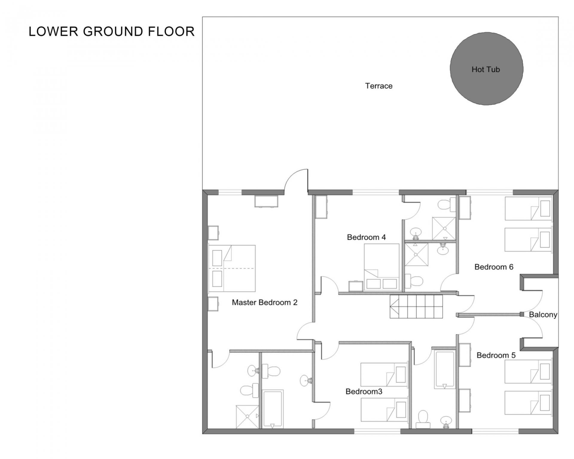 Chalet Iona, Meribel les Alleus floorplan - The Chalet Edit
