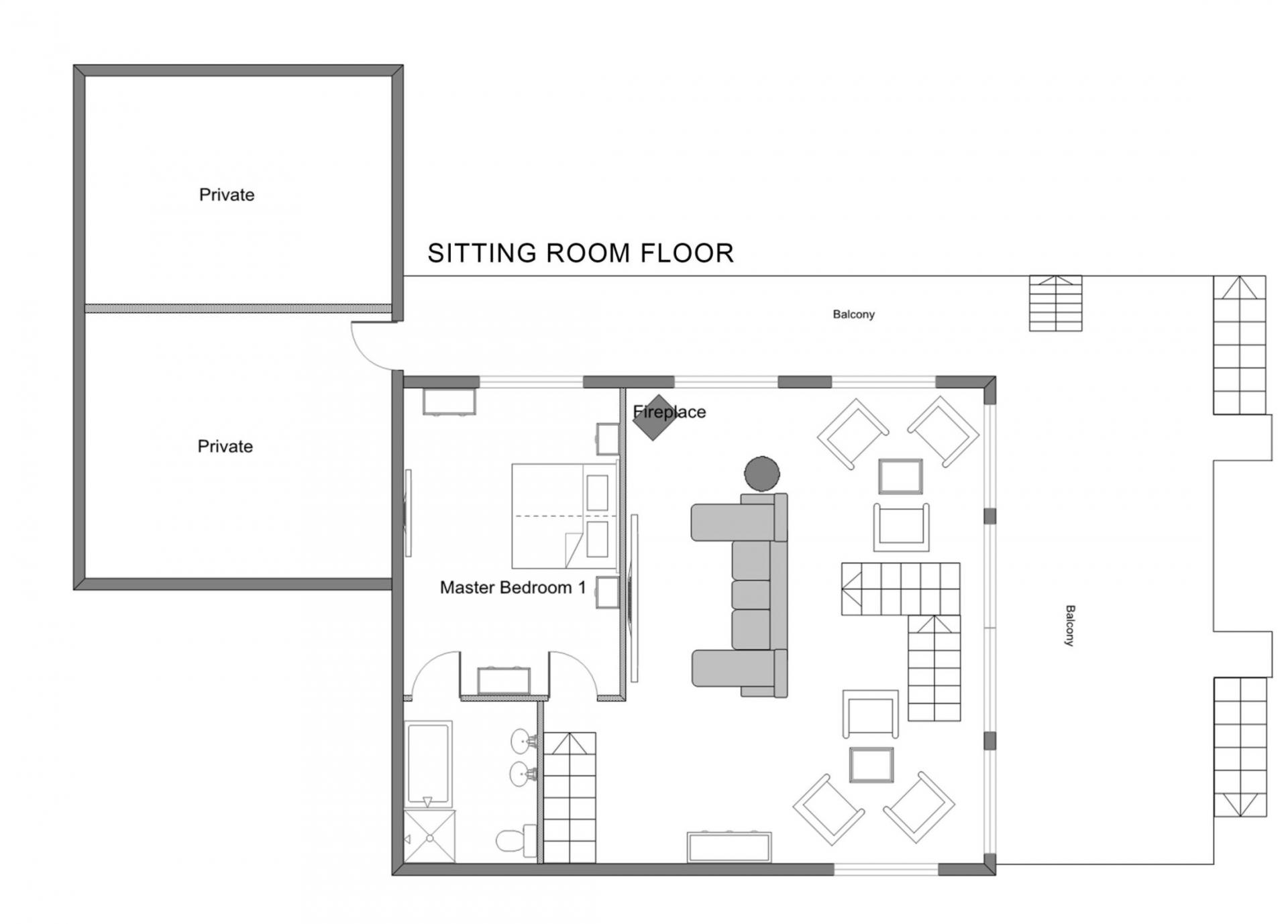 Chalet Iona, Meribel les Alleus floorplan - The Chalet Edit