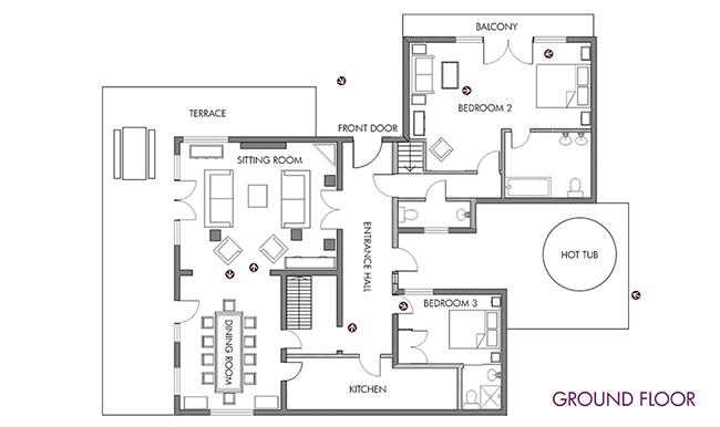 Chalet La Varappe, Meribel floorplan - The Chalet Edit