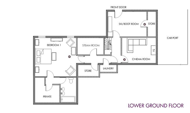 Chalet La Varappe, Meribel floorplan - The Chalet Edit