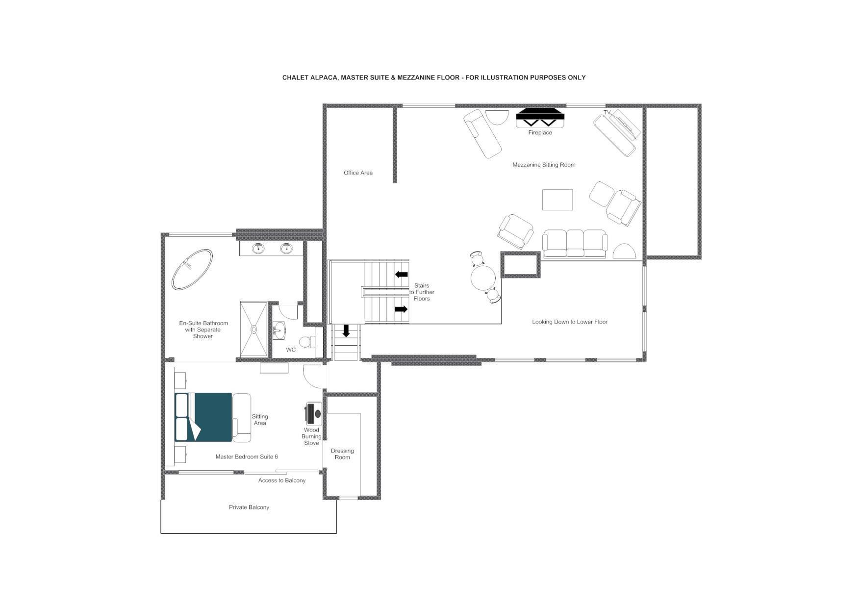Chalet Alpaca, Meribel floorplan - The Chalet Edit
