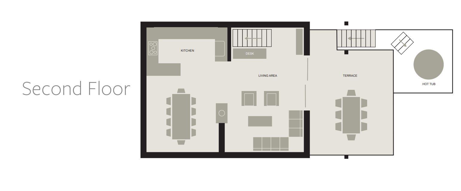 Chalet Coco, St Martin De Belleville floorplan - The Chalet Edit