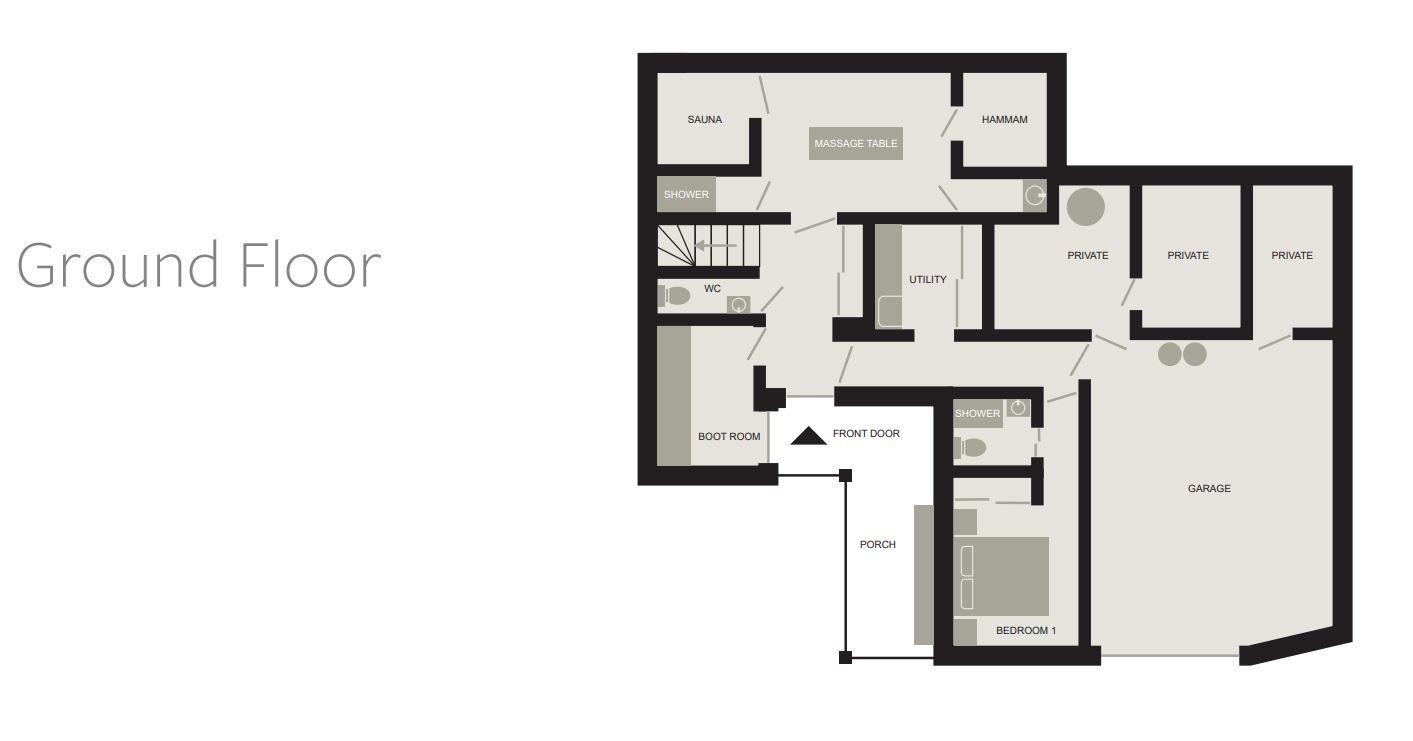 Chalet Verdet, St Martin de Belleville floorplan - The Chalet Edit