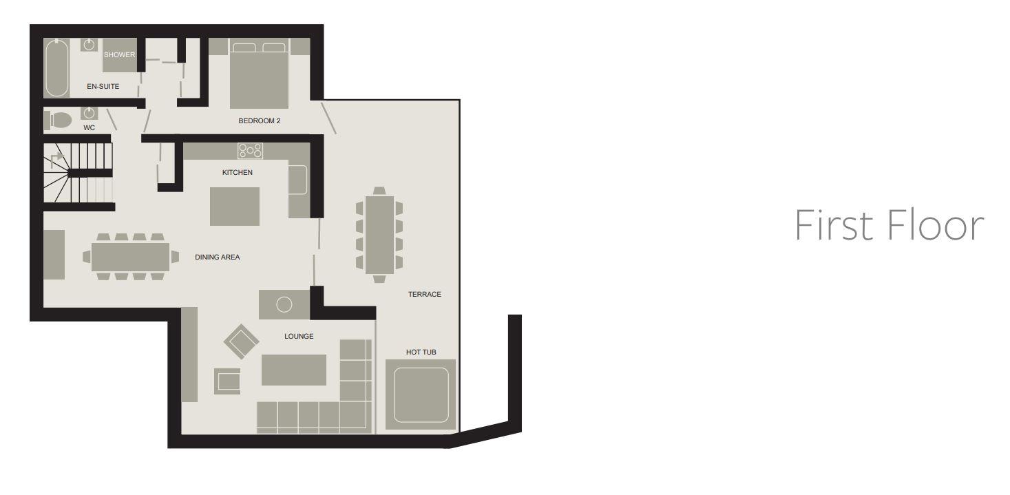 Chalet Verdet, St Martin de Belleville floorplan - The Chalet Edit