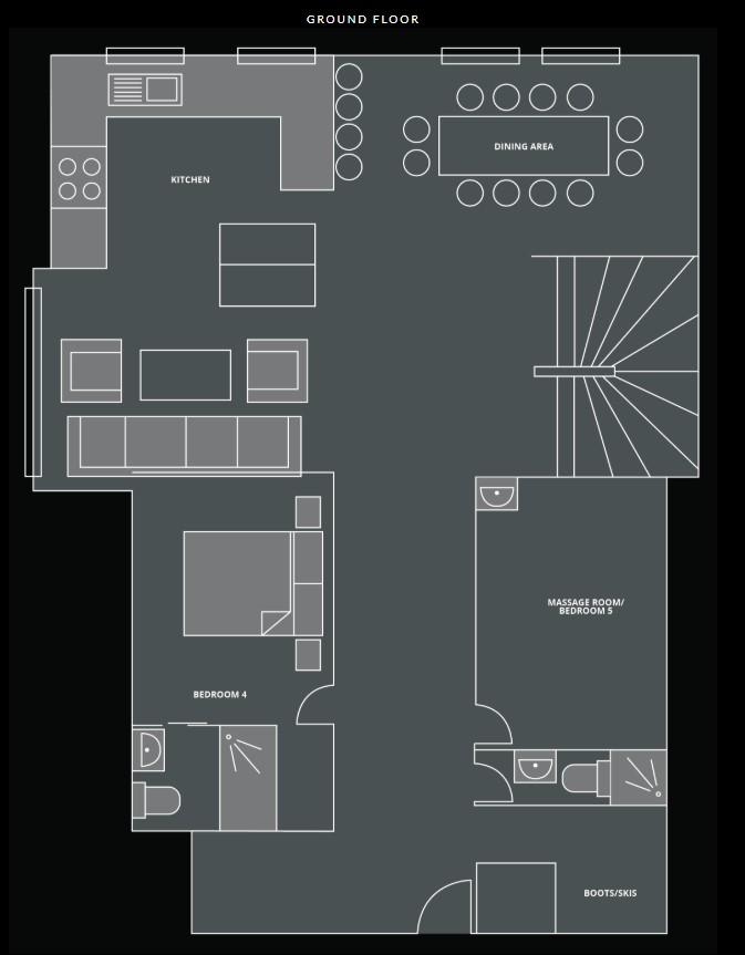 The Old Macaroni, Morzine floorplan - The Chalet Edit