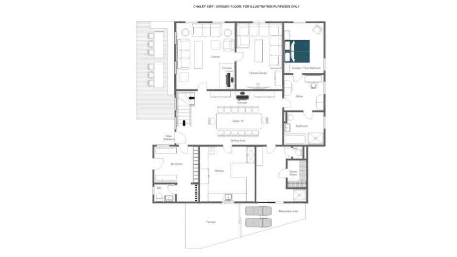 Chalet 1597, Lech floorplan - The Chalet Edit
