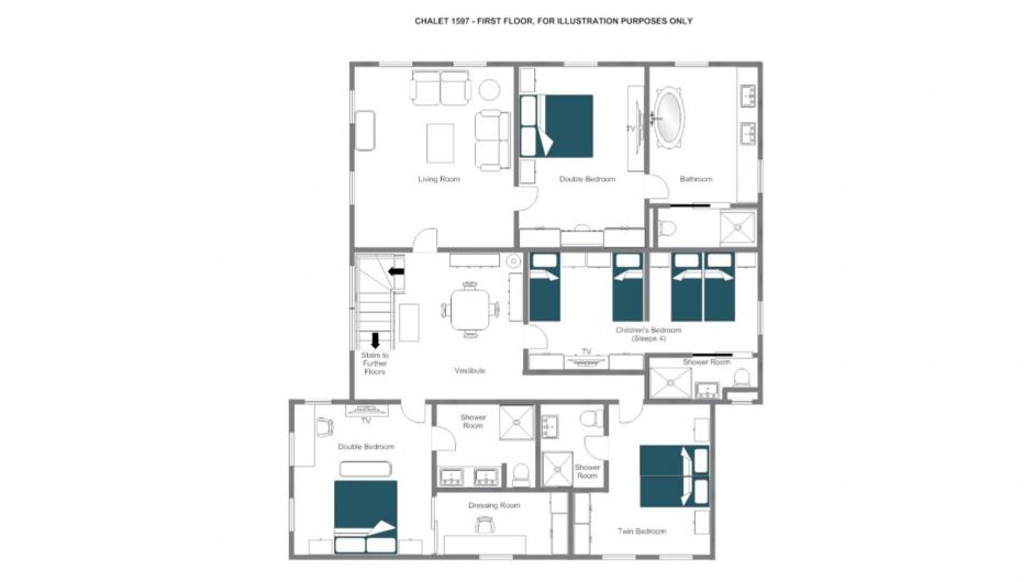 Chalet 1597, Lech floorplan - The Chalet Edit