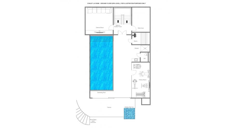Chalet La Vigne, Verbier floorplan - The Chalet Edit