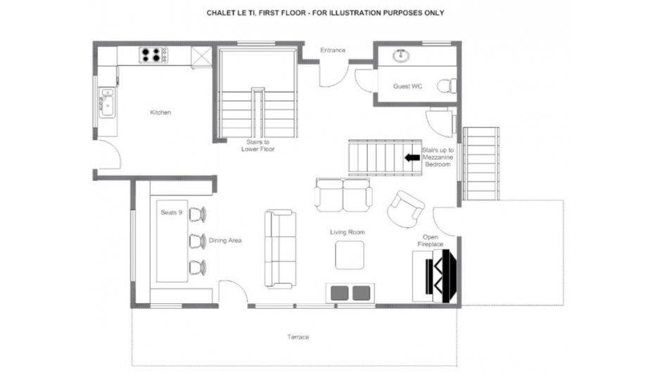 The Bella Coola Estate,Verbier floorplan - The Chalet Edit