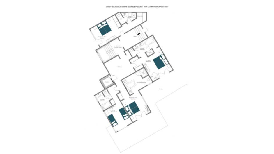 The Bella Coola Estate,Verbier floorplan - The Chalet Edit