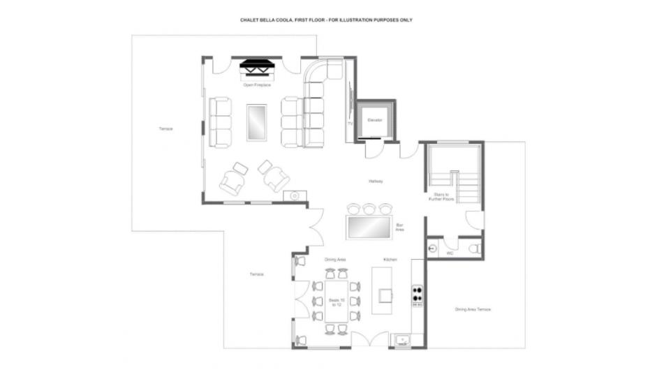 The Bella Coola Estate,Verbier floorplan - The Chalet Edit