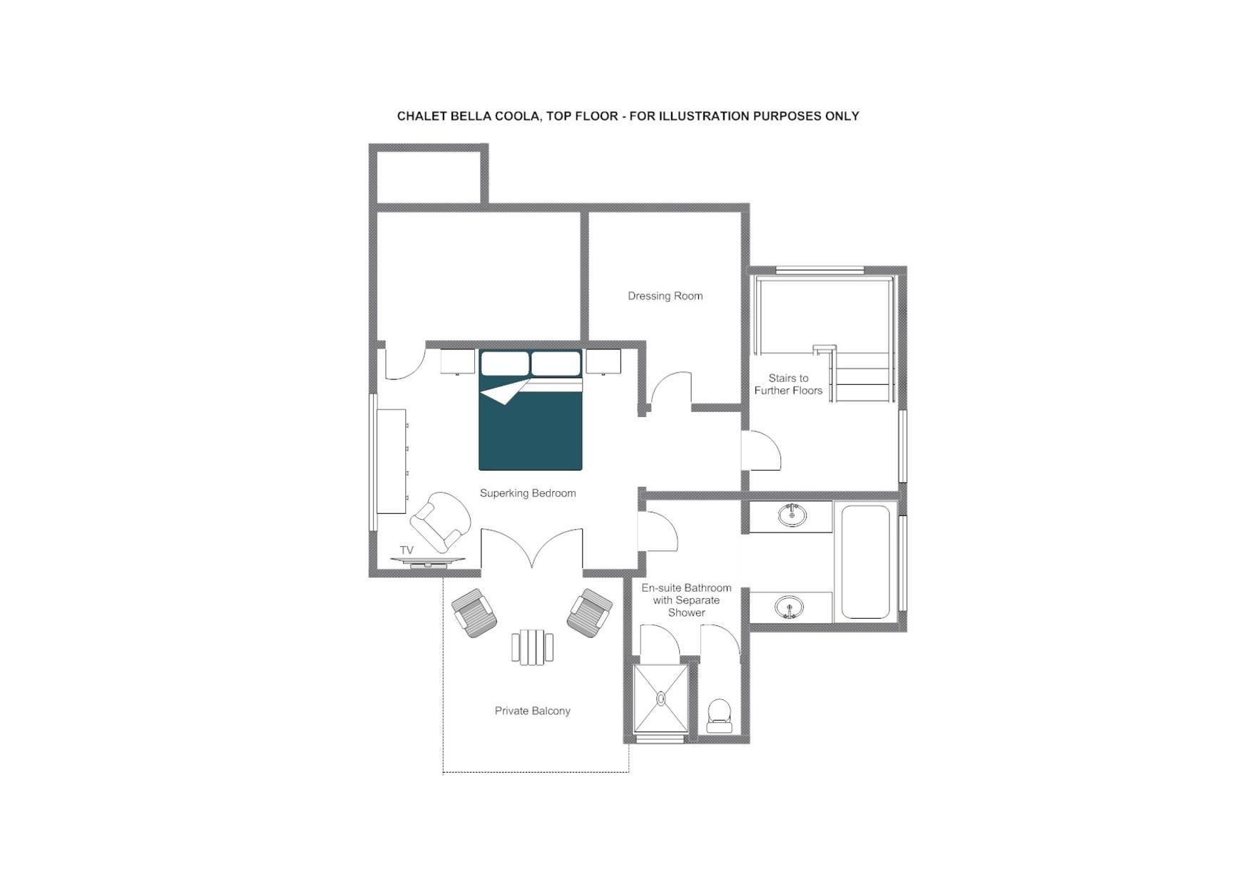 Bella Coola, Verbier floorplan - The Chalet Edit