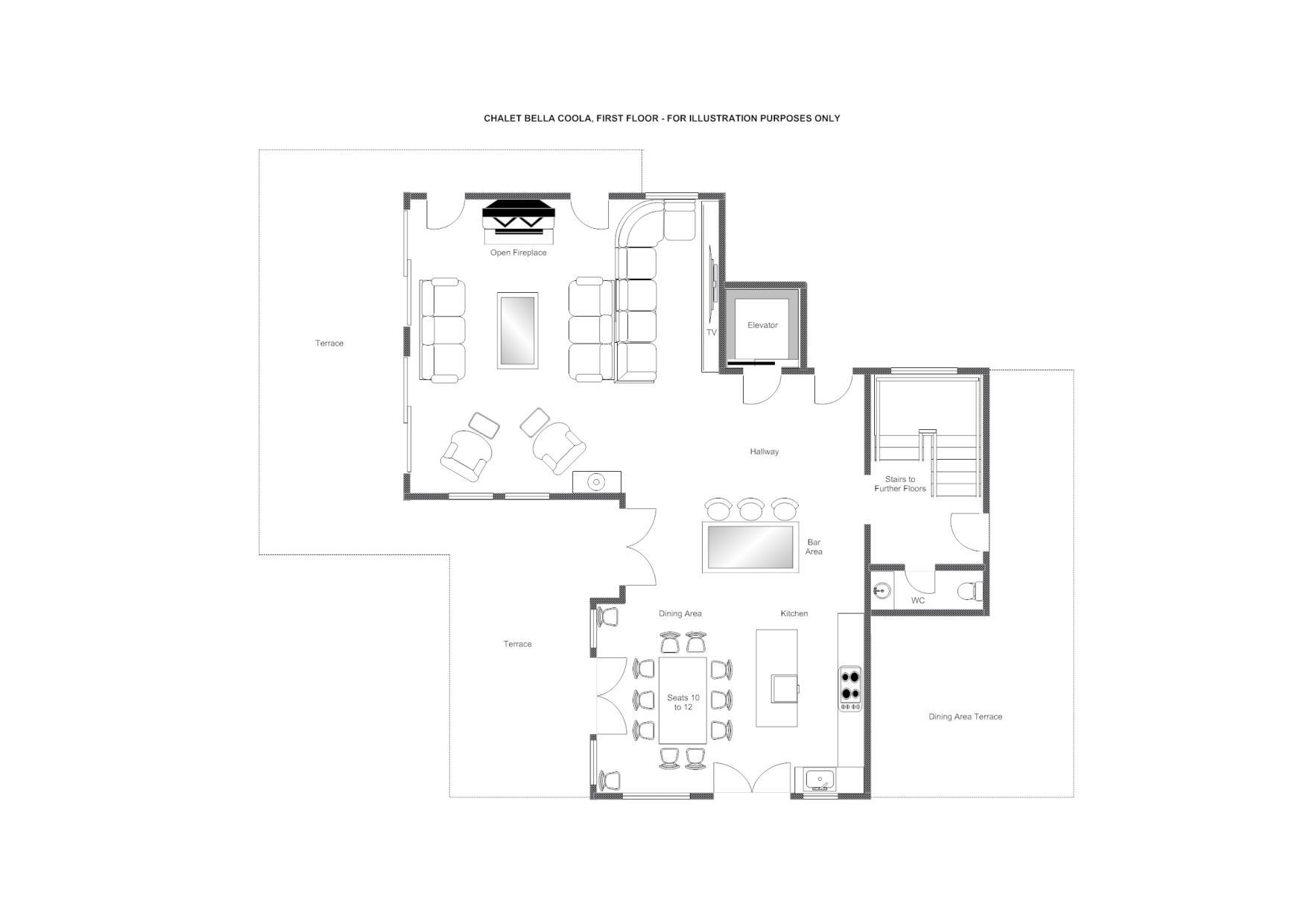 Bella Coola, Verbier floorplan - The Chalet Edit