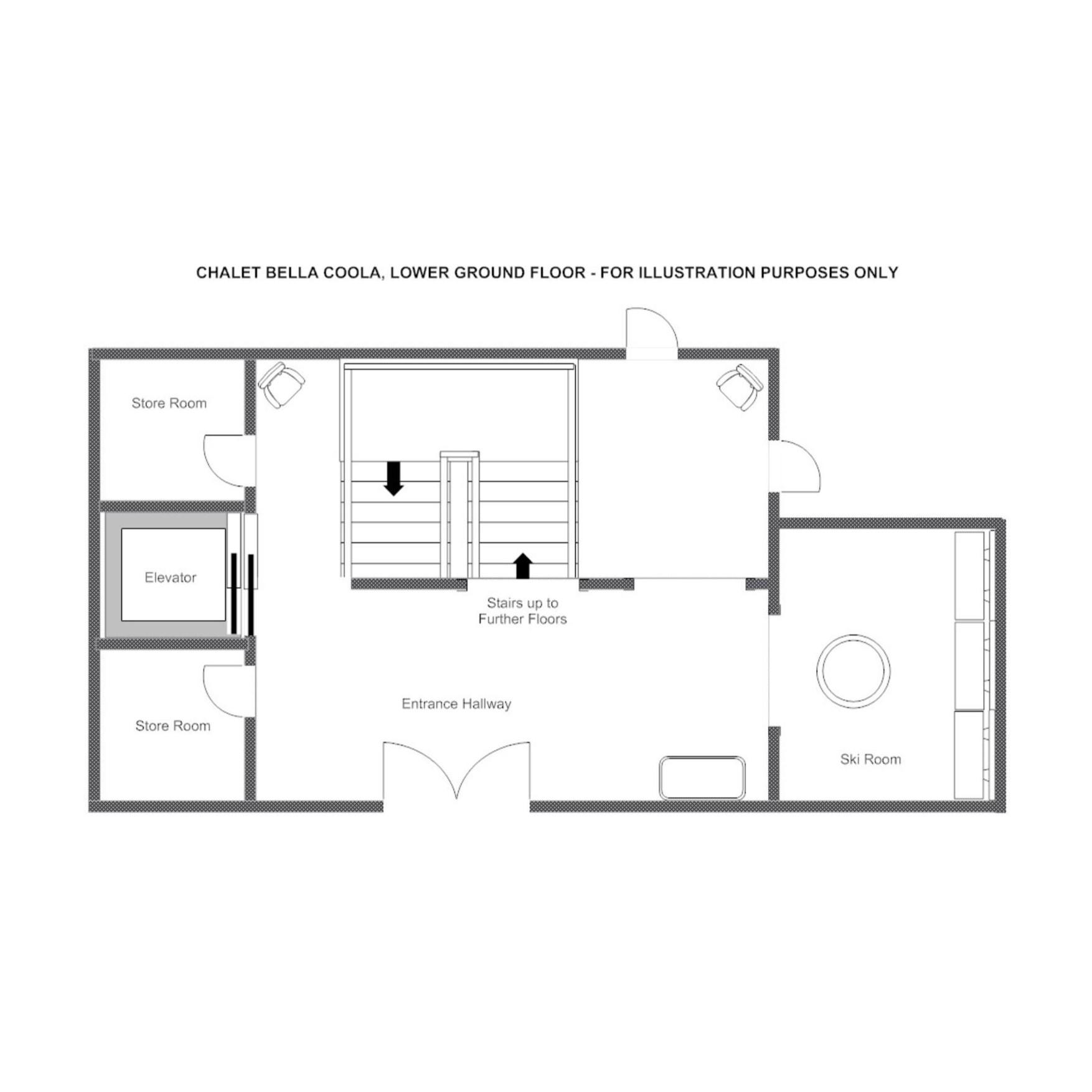 Bella Coola, Verbier floorplan - The Chalet Edit