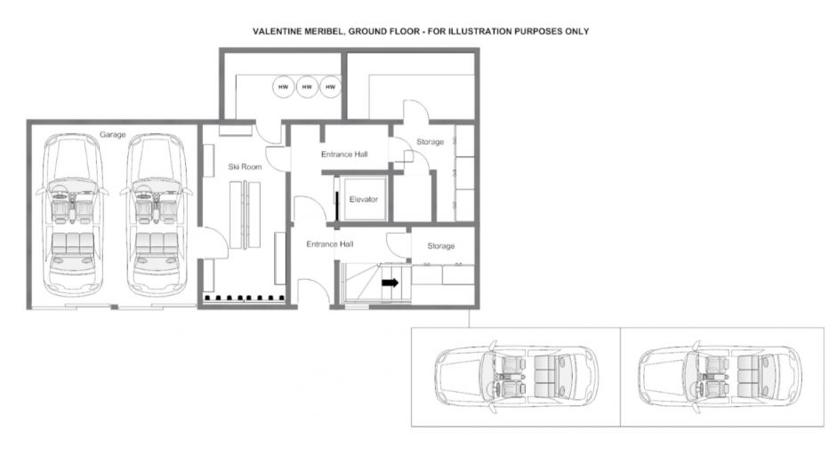 Chalet Valentine, Meribel floorplan - The Chalet Edit