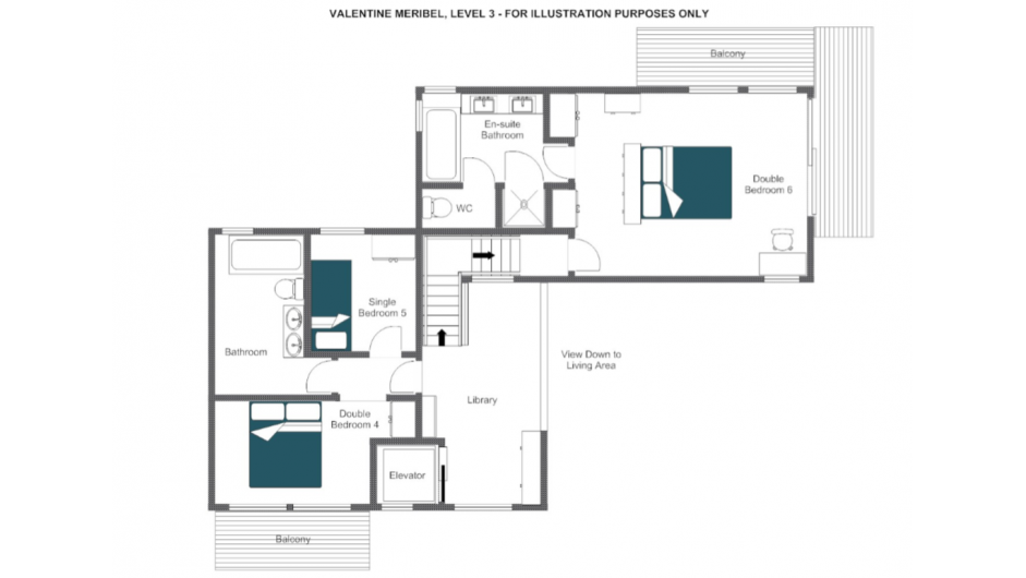 Chalet Valentine, Meribel floorplan - The Chalet Edit