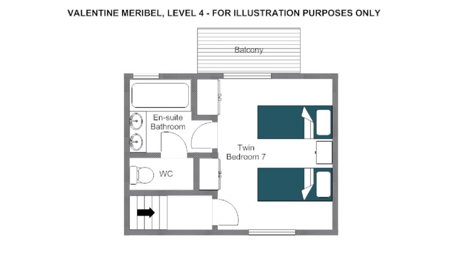Chalet Valentine, Meribel floorplan - The Chalet Edit