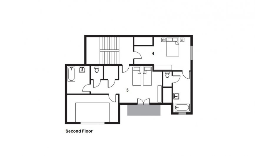 Chalet Brioche, Meribel floorplan - The Chalet Edit
