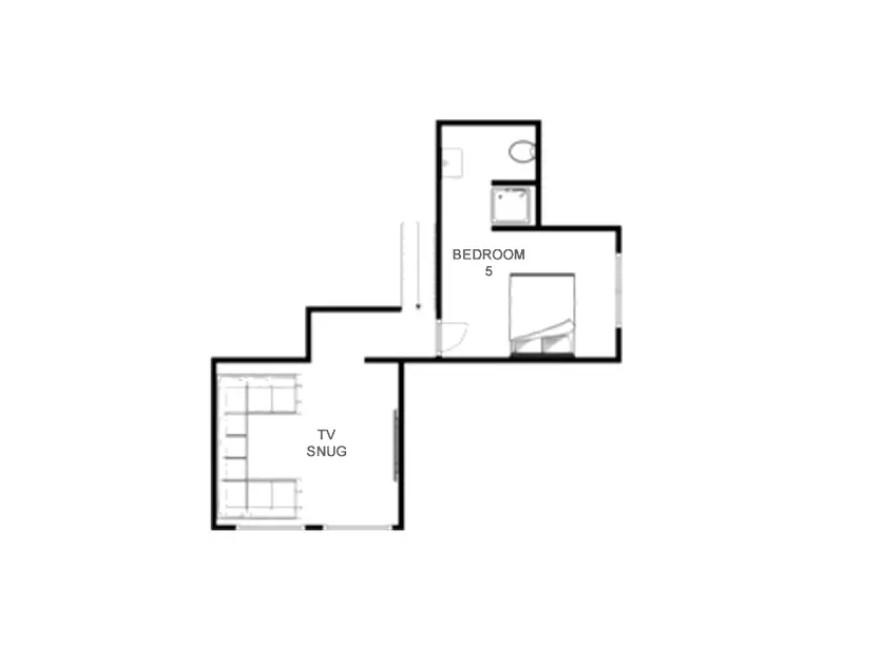 Rocca Penthouse, Val d’Isere floorplan - The Chalet Edit