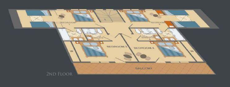 Chalet Neuf de Tenne, Chatel floorplan - The Chalet Edit