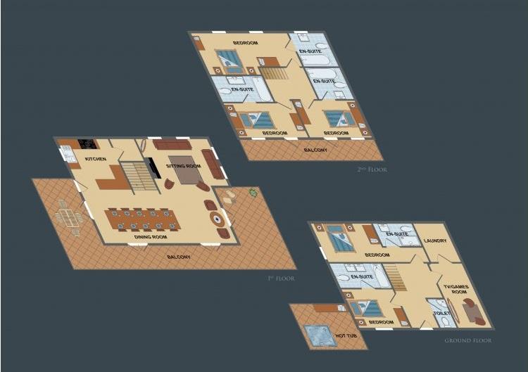 Chalet Grand Coeur, Chatel floorplan - The Chalet Edit